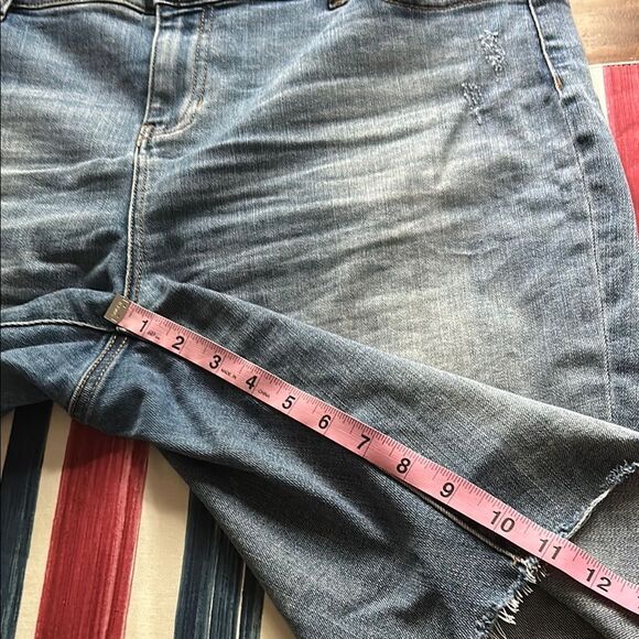 Liverpool Blue Modern Fitted Jeans with Distressed Details Sz 18W EUC - Picture 8 of 11
